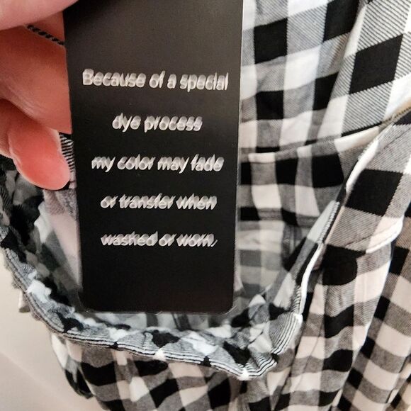 6X 30W Torrid Wide Leg Stretch Jumper Gingham Crepe Overalls Pull On Plussize Po - Picture 5 of 7